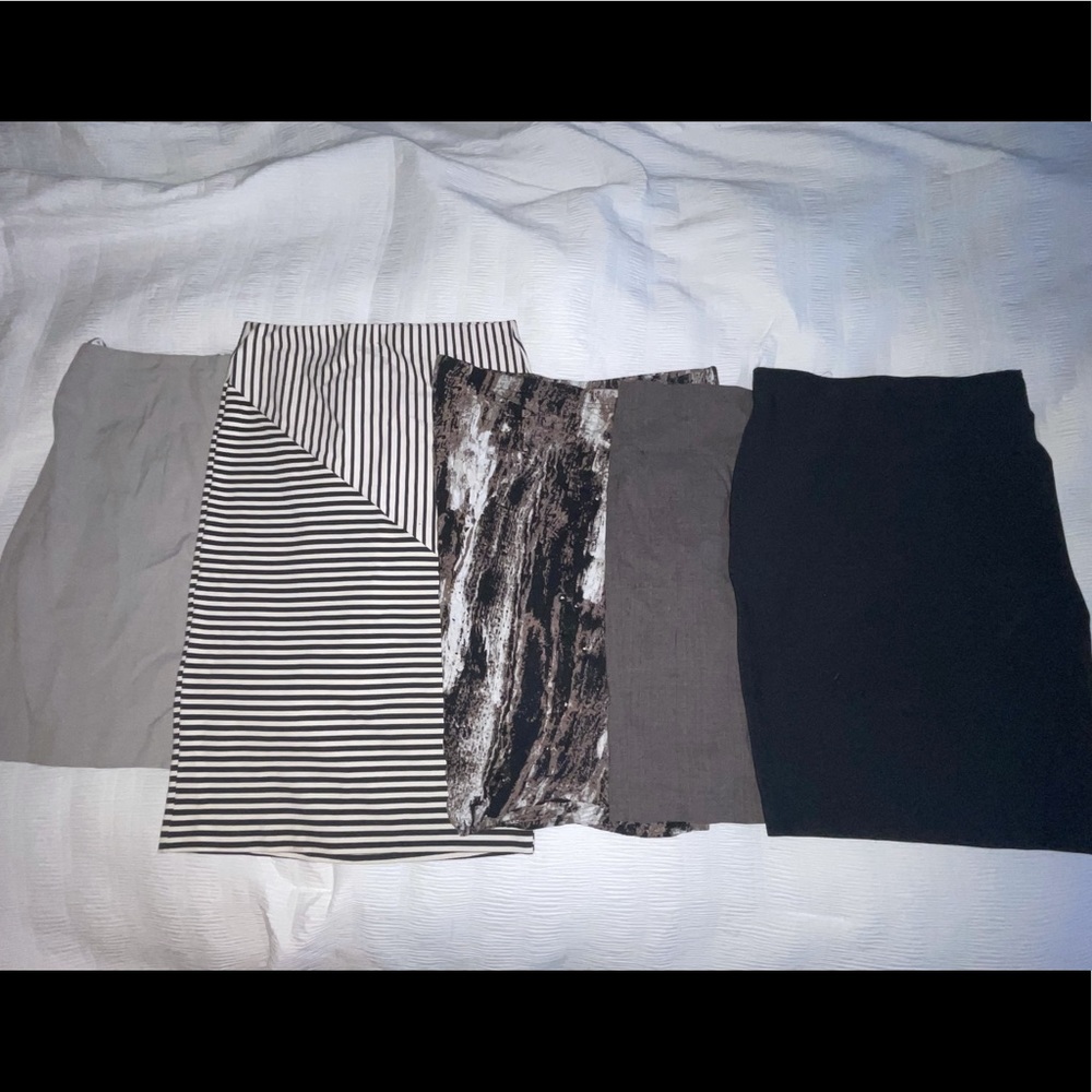Bundle of 5 neutral pencil skirts